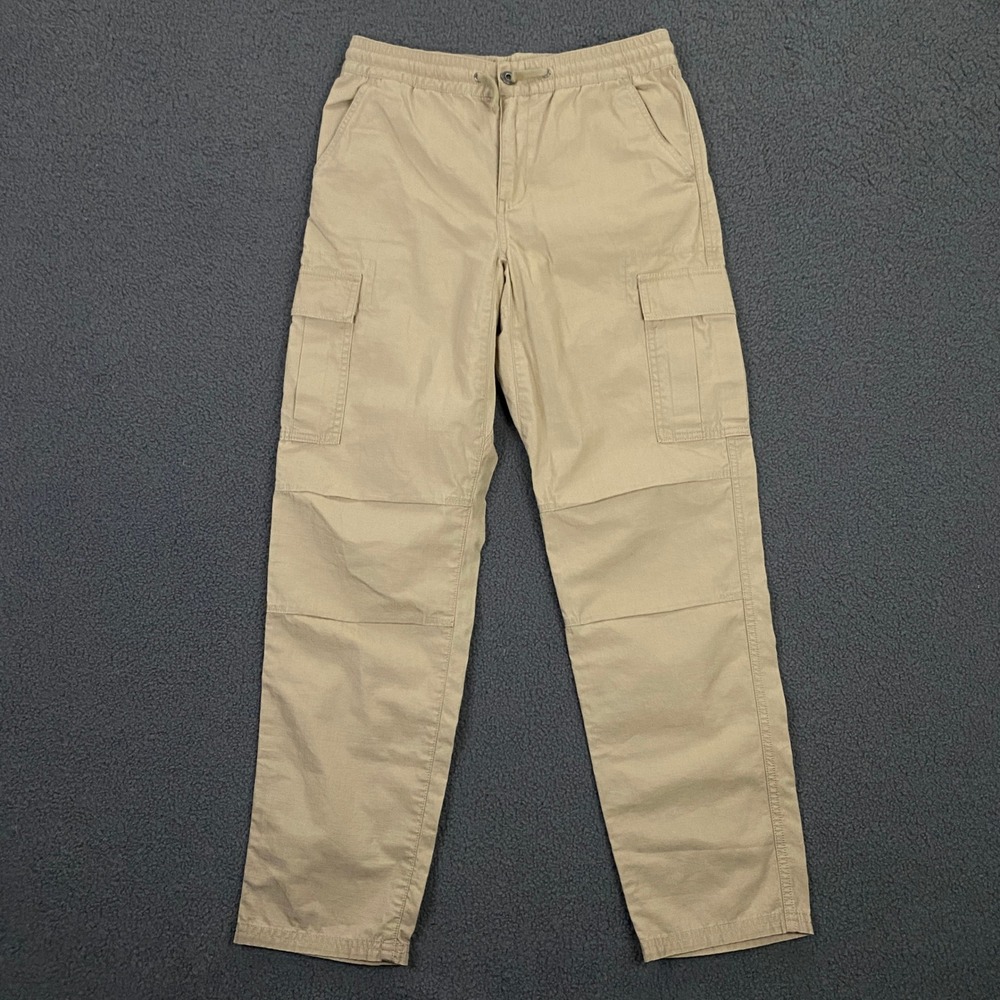 Polo Ralph Lauren Pants Boys Large 14-16 Ripstop Cargo Khaki Drawstring Tan